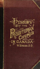 History of the Presbyterian church in the Dominion of Canada_cover