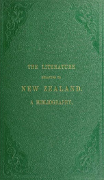 Literature relating to New Zealand: a bibliography_cover