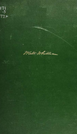 Catalogue of a collection of books, letters and manuscripts written by Walt Whitman, in the library of George M. Williamson, Grand View on Hudson_cover