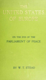 The United States of Europe on the eve of the Parliament of peace_cover