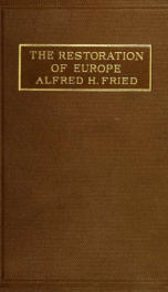 The restoration of Europe_cover