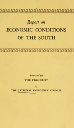 Report on economic conditions of the South_cover