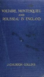 Voltaire, Montesquieu and Rousseau in England_cover