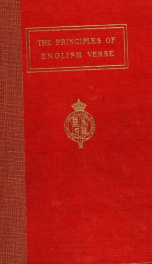 The principles of English verse_cover