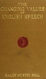 The changing values of English speech_cover