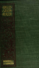 Anglo-Saxon reader (both poetry and prose) for beginners in Old English;_cover