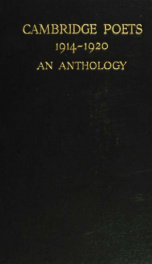 Cambridge poets 1914-1920 : an anthology_cover