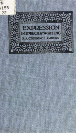 Expression in speech and writing_cover