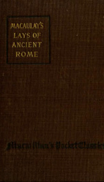 Lays of ancient Rome and other poems_cover