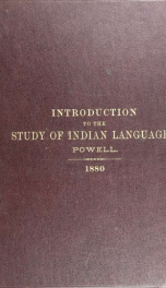 Introduction to the study of Indian languages : with words, phrases and sentences to be collected_cover