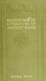 Readings from the literature of Ancient Rome in English translations_cover