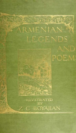 Armenian legends and poems_cover