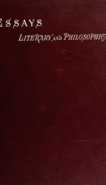 Essays literary and philosophical_cover