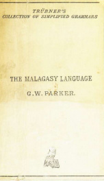 A concise grammar of the Malagasy language_cover