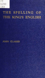 The spelling of the King's English_cover