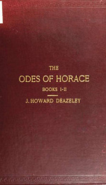 The Odes of Horace, books I and II_cover