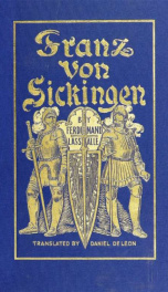 Franz von Sickingen; a tragedy in five acts_cover