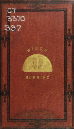 Widow-burning: a narrative_cover