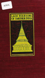 Laos folk-lore of Farther India_cover