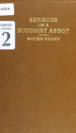 Sermons of a Buddhist abbot; addresses on religious subjects_cover