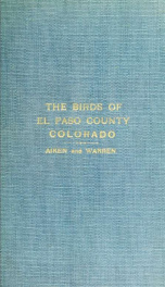 The birds of El Paso County, Colorado_cover