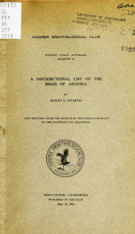 A distributional list of the birds of Arizona_cover