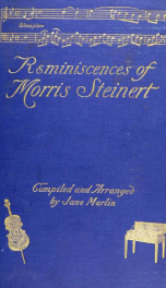 Reminiscences of Morris Steinert_cover