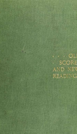 Old scores and new readings : discussions on musical subjects_cover
