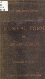 Musical form; a systematic course in thirty-three exercises_cover