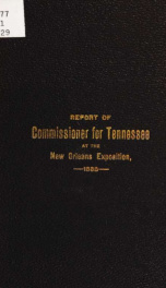 Report of A. J. McWhirter, United States, and also Commissioner for Tennessee_cover