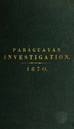 Report of the Committee on foreign affairs, on the Memorial of Porter C. Bliss and George F. Masterman, in relation to their imprisonment in Paraguay. House of representatives, May 5, 1870_cover