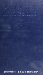 Constitutional history of England_cover