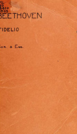 Fidelio : an opera in two acts_cover