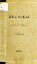 William Strickland, the first native American architect and engineer_cover