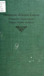 Toledo Public Schools course in domestic science_cover