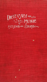 Pronouncing and defining dictionary of music_cover