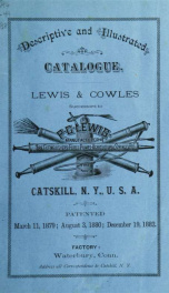 Lewis's descriptive and illustrated catalogue of force pumps, fire extinguishers and agricultural syringes_cover