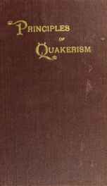 Principles of Quakerism; a collection of essays_cover