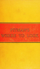 Pitman's where to look; an easy guide to books of reference_cover