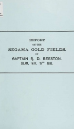 Report on the Segama gold fields_cover