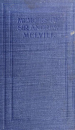 Memoirs of Sir Andrew Melvill_cover