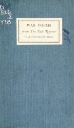 War poems from the Yale review_cover