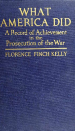 What America did; a record of achievement in the prosecution of the war_cover