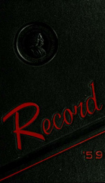 The record of the class of 1959_cover