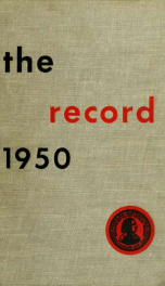 The record of the class of 1950_cover