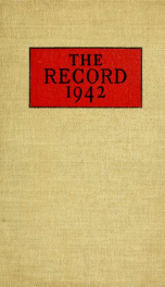 The record of the class of 1942_cover