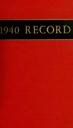 The record of the class of 1940_cover