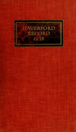 The record of the class of 1938_cover