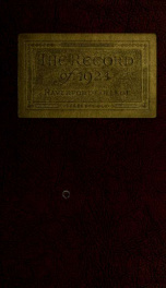 The record of the class of 1924_cover