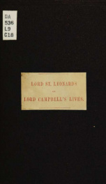 Misrepresentations in Campbell's Lives of Lyndhurst and Brougham_cover